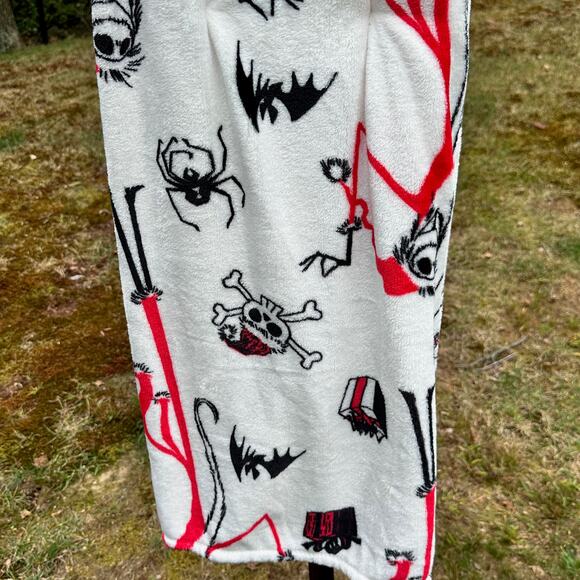 Disney Nightmare Before Christmas Jack Skellington White 50 x 70 Throw NWT Rare - Picture 6 of 9